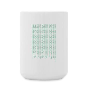 Code de la matrice - Grande tasse 440 ml - blanc - Devant