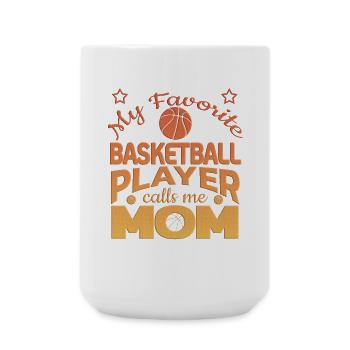 Basketball Mama Love - Large Mug 440 ml - white - Front