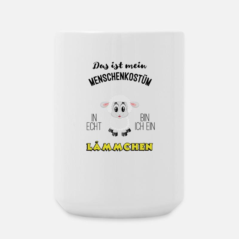 Human costumes Laemmchen Carnival MBA - Large Mug 440 ml - white