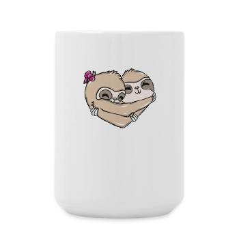 La paresse du coeur - Grande tasse 440 ml - blanc - Devant