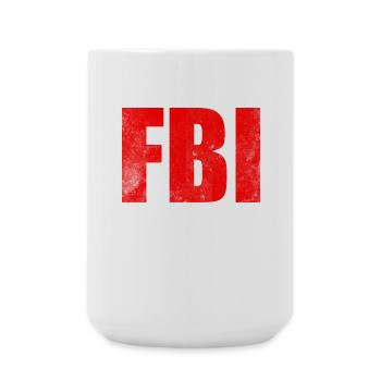 FBI Birding Inspector Design - Große Tasse 440 ml - Weiß - Vorne