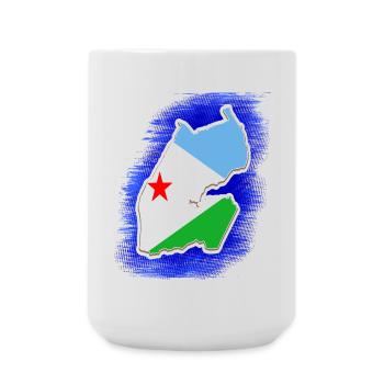 Djibouti Djibouti Djibouti cadeau de vacances - Grande tasse 440 ml - blanc - Devant