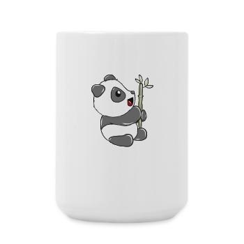 Panda - Große Tasse 440 ml - Weiß - Vorne