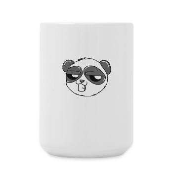 Panda - Große Tasse 440 ml - Weiß - Vorne