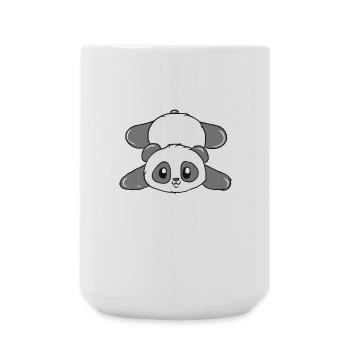 Panda - Große Tasse 440 ml - Weiß - Vorne