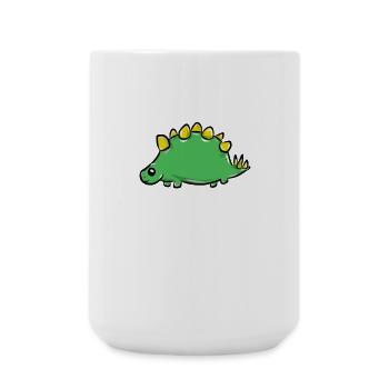 Dinosaurier - Große Tasse 440 ml - Weiß - Vorne