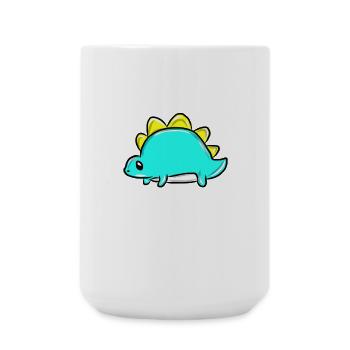 Dinosaurier - Große Tasse 440 ml - Weiß - Vorne