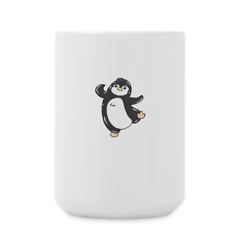 Pinguin - Große Tasse 440 ml - Weiß - Vorne