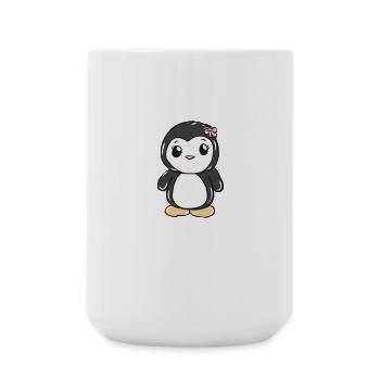 Pinguin - Große Tasse 440 ml - Weiß - Vorne