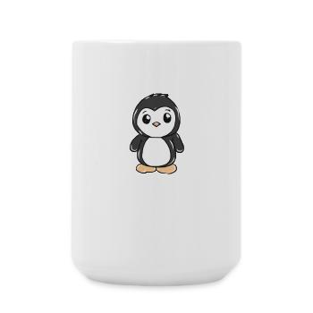 Pinguin - Große Tasse 440 ml - Weiß - Vorne