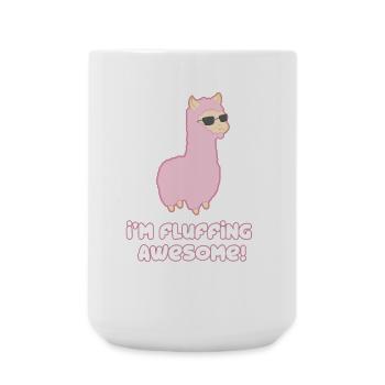 Cool Llama - Large Mug 440 ml - white - Front