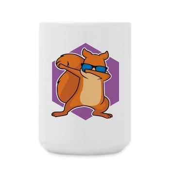 Tanzendes Eichhörnchen - Große Tasse 440 ml - Weiß - Vorne