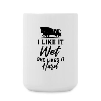concrete worker - Large Mug 440 ml - white - Front