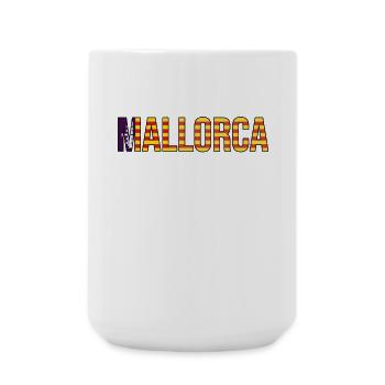 Mallorca Stripe Lettering - Large Mug 440 ml - white - Front