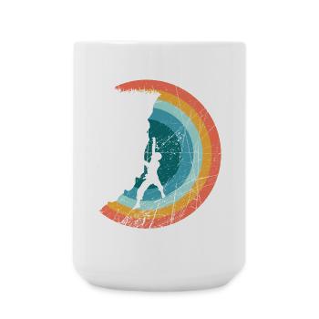 Climbing - Mountaineering - Large Mug 440 ml - white - Front
