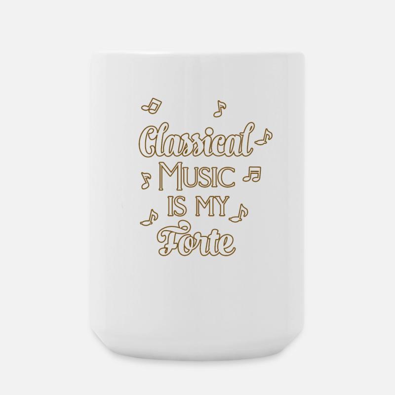 Classical music - Large Mug 440 ml - white