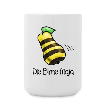 Birne Maja - Große Tasse 440 ml - Weiß - Vorne