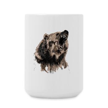 bear - Large Mug 440 ml - white - Front