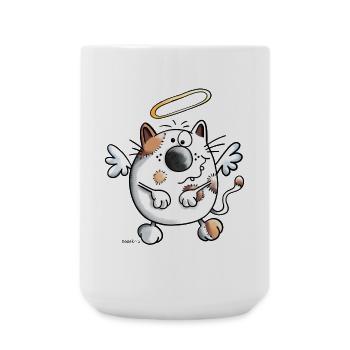 Angel Cat - Large Mug 440 ml - white - Front