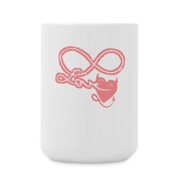 Infinity Sign forever in Love! - Large Mug 440 ml - white - Front