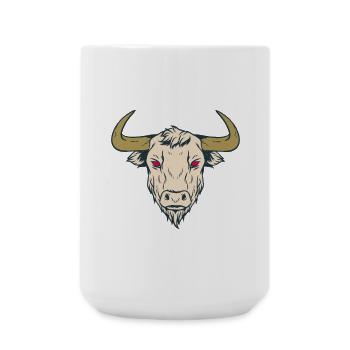 Taurus Red Eyes Devil - Large Mug 440 ml - white - Front