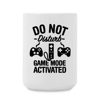 Do not disturb game mode activated - Large Mug 440 ml - white - Front