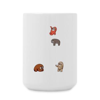 Emplacements musicaux sur les barres de notes - Grande tasse 440 ml - blanc - Devant