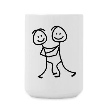 tanzen - Große Tasse 440 ml - Weiß - Vorne