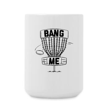 Disc Golf - Grande tasse 440 ml - blanc - Devant