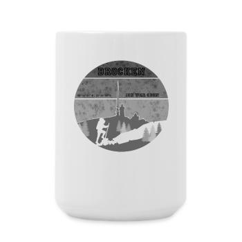 Ich geh Wandern - Brocken Harz - Große Tasse 440 ml - Weiß - Vorne