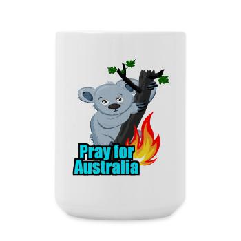 australia - pray for australia - Large Mug 440 ml - white - Front