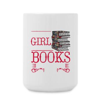 Girl Loves Books – It Was Mine - Large Mug 440 ml - white - Front