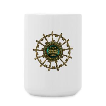 Merveilleux signe celtique élégant - Grande tasse 440 ml - blanc - Devant