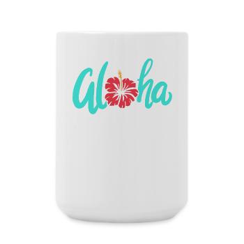 Aloha - Große Tasse 440 ml - Weiß - Vorne