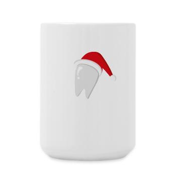 Santa Floss Zahnweihnachtslogo - Große Tasse 440 ml - Weiß - Vorne