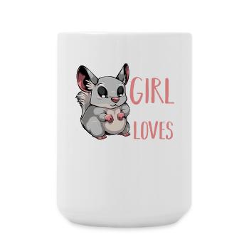 Chemise Chinchilla Lover - Grande tasse 440 ml - blanc - Devant