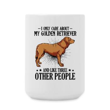 Golden Retriever Side Profile - Large Mug 440 ml - white - Front