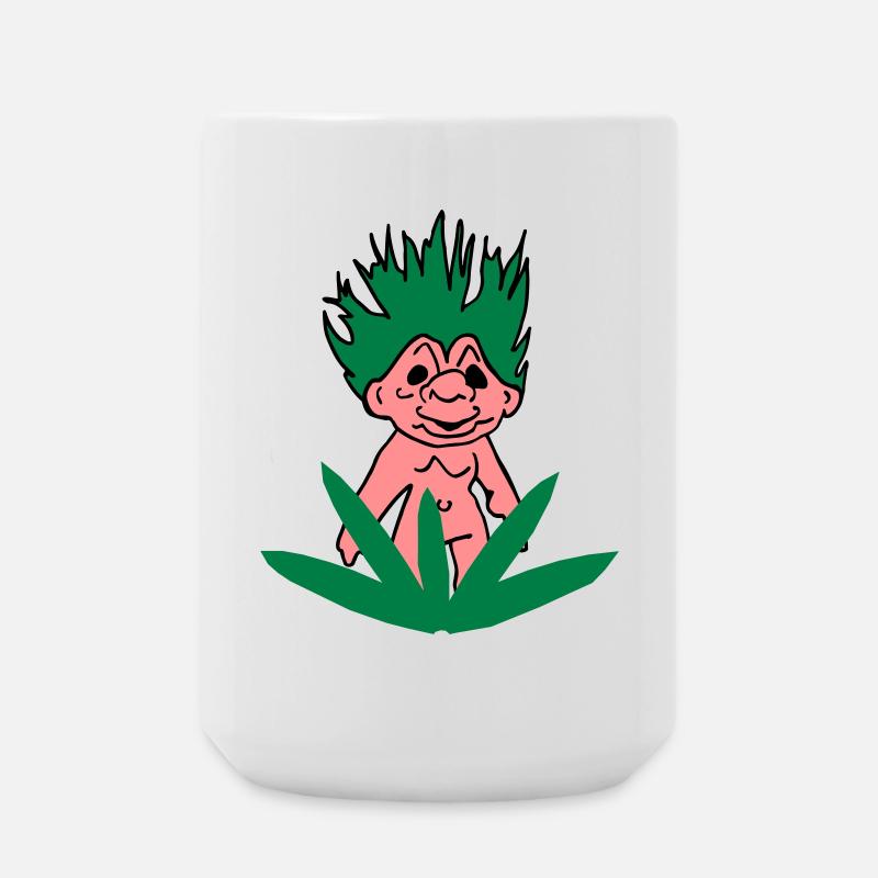 Troll yourself out! - Large Mug 440 ml - white
