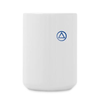 Logo symbole alcoolique anonyme AA NA anti alcool - Grande tasse 440 ml - blanc - Devant