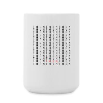 Thun Red Typo on Black - Large Mug 440 ml - white - Front