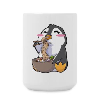 Lustiger Pinguin Ramen Kawaii - Große Tasse 440 ml - Weiß - Vorne