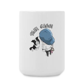 Conception de dessin animé de la marche de l’équipe - Grande tasse 440 ml - blanc - Devant