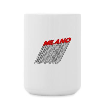 Milano Neon Lines 3D Perspective - Grande tasse 440 ml - blanc - Devant