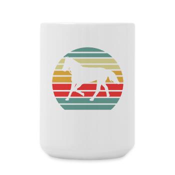 Retro Horse Horse Lover - Large Mug 440 ml - white - Front