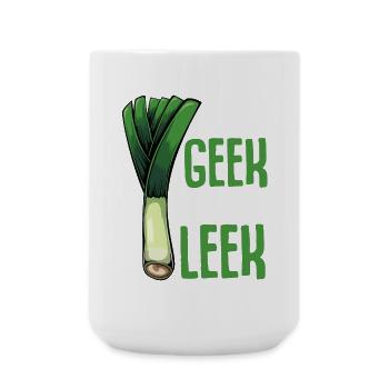 LauchGeek: Ich mag Lauch - Große Tasse 440 ml - Weiß - Vorne