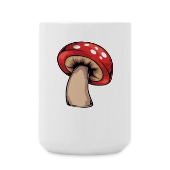 Conception de champignons de niveau supérieur - Grande tasse 440 ml - blanc - Devant