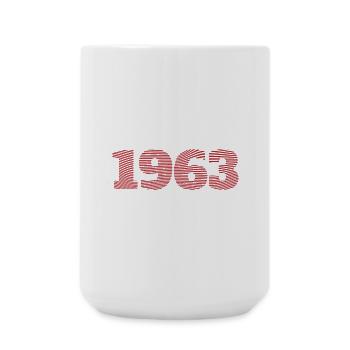 1963 year - Large Mug 440 ml - white - Front