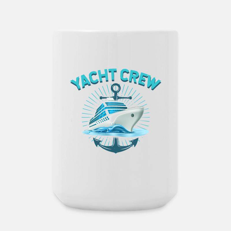 YACHT CREW - Large Mug 440 ml - white