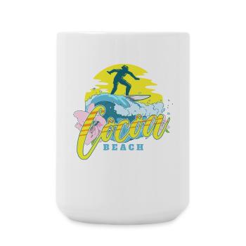 Cocoa Beach - Große Tasse 440 ml - Weiß - Vorne