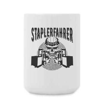 Staplerfahrer - Große Tasse 440 ml - Weiß - Vorne